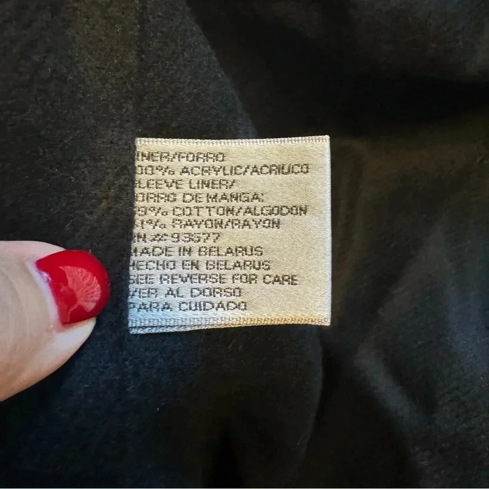 Jaqueline Ferrar‎ Vintage Women's Long Button Out Wool Lined Trench Coat